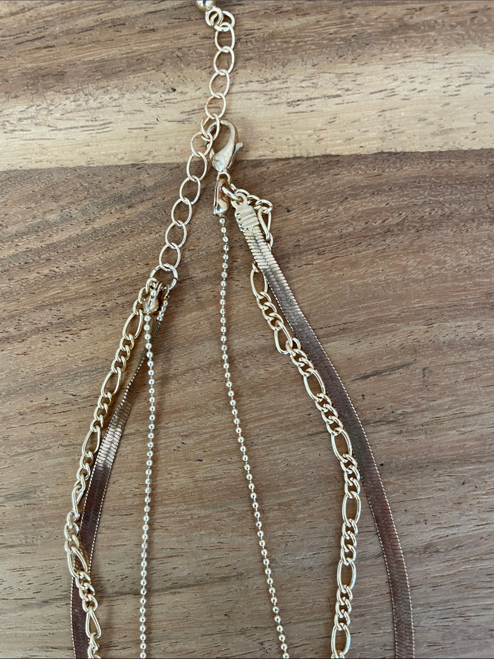 Gold Layered Pendant Necklace - Picture 3 of 4